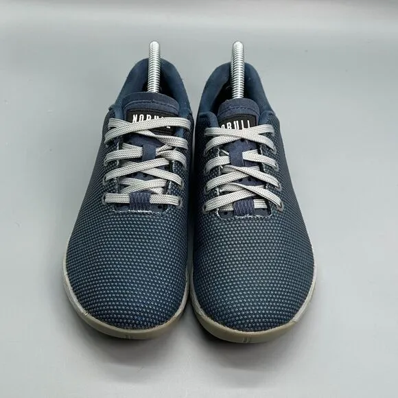 Nobull Outwork Womens 8.5 Blue Training Sneakers Lace-Up Low Top Shoes