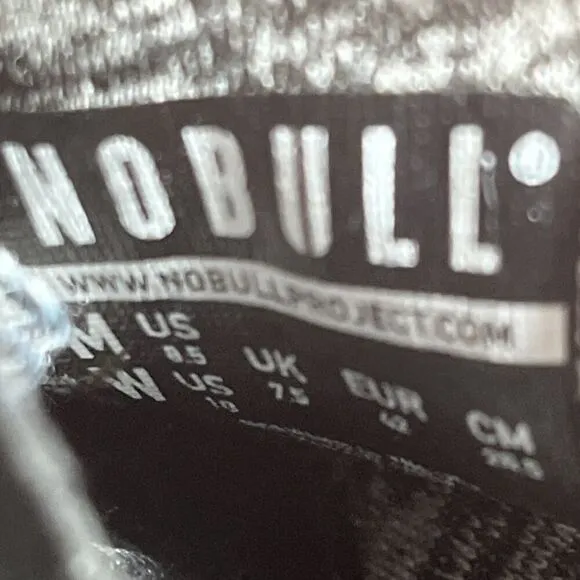 NOBULL Mens Size 8.5 Black/Gray Camo Athletic Shoes Running Lace Up Sneakers