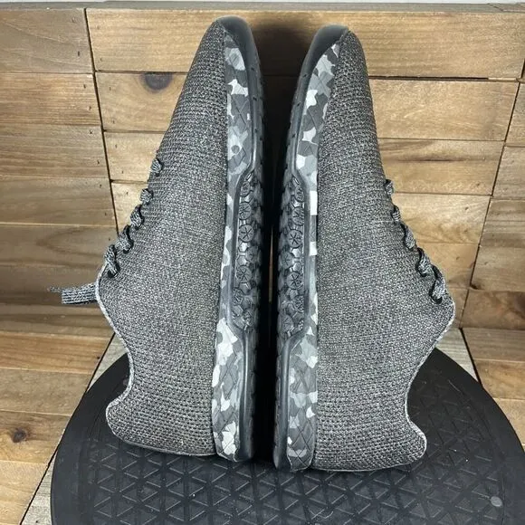 NOBULL Mens Size 8.5 Black/Gray Camo Athletic Shoes Running Lace Up Sneakers