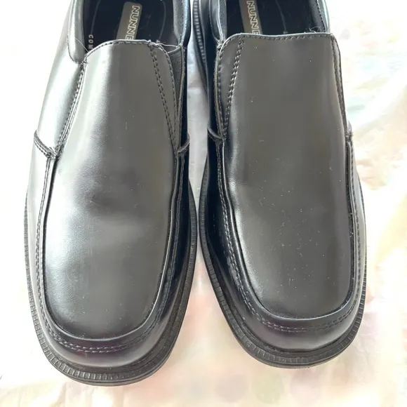 Nunn Bush Bay-ridge loafer Slip On Shoes black leather Moc Toe SZ 8.5 M NWOT