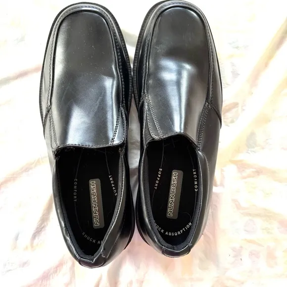 Nunn Bush Bay-ridge loafer Slip On Shoes black leather Moc Toe SZ 8.5 M NWOT