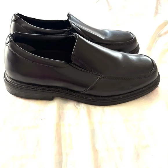Nunn Bush Bay-ridge loafer Slip On Shoes black leather Moc Toe SZ 8.5 M NWOT