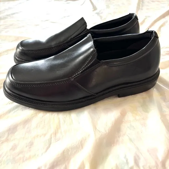 Nunn Bush Bay-ridge loafer Slip On Shoes black leather Moc Toe SZ 8.5 M NWOT