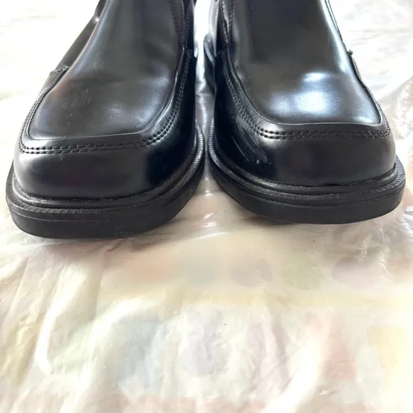 Nunn Bush Bay-ridge loafer Slip On Shoes black leather Moc Toe SZ 8.5 M NWOT