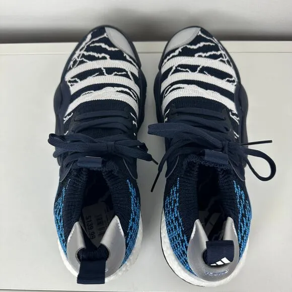 NWB Adidas Mens Trae Young 2.0 Lightning Legend Ink Blue Basketball Shoes 10.5