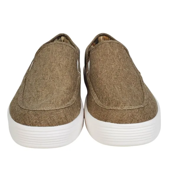 NWB Hey Dude sunapee craft slip on shoes olive casual summer lightweight comfort