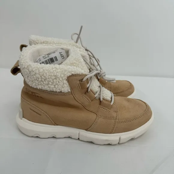 NWOB Sorel Explorer Next Carnival Womens Tan Waterproof Winter Boots Size 6.5
