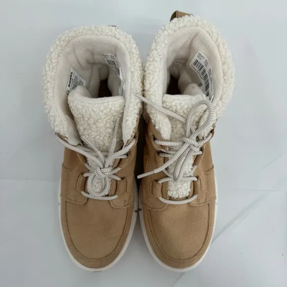 NWOB Sorel Explorer Next Carnival Womens Tan Waterproof Winter Boots Size 6.5