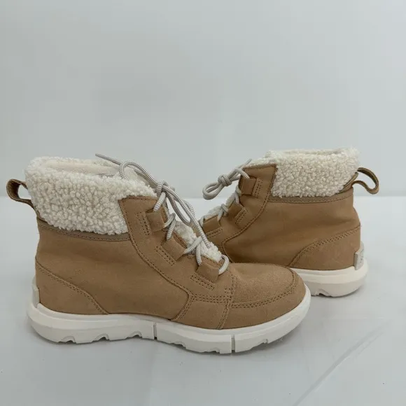 NWOB Sorel Explorer Next Carnival Womens Tan Waterproof Winter Boots Size 6.5