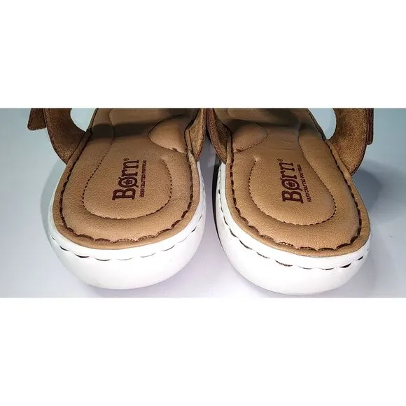 NWOT Born Jules Thong Brown Leather Sandals Size 8M
