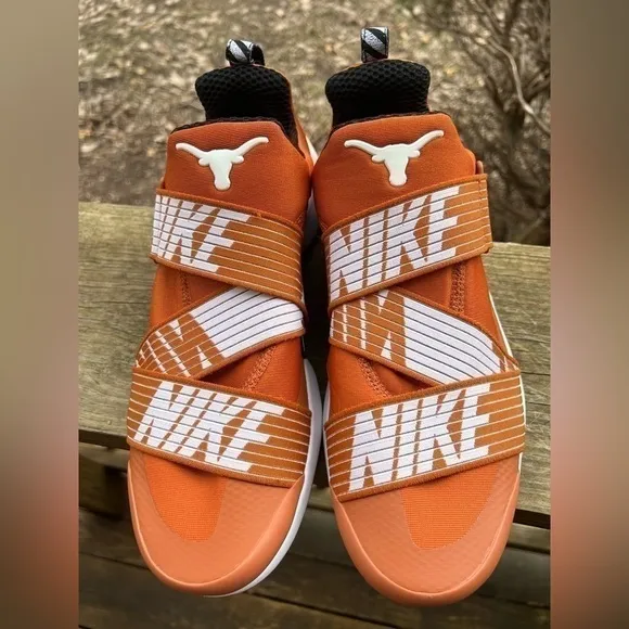 NWOT Nike Golf Air Zoom Gimme Texas Longhorns orange white slip-on shoes sz 10.5