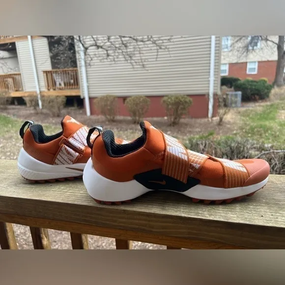 NWOT Nike Golf Air Zoom Gimme Texas Longhorns orange white slip-on shoes sz 10.5