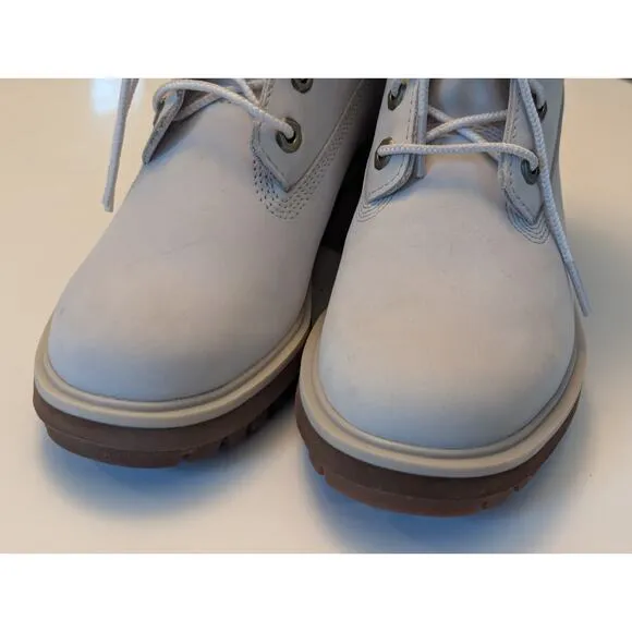 NWOT Timberland Kinsley Leather Faux Fur Waterproof Chunky Lug Sole Boots Sz 6.5