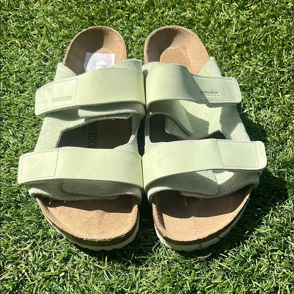 NWT BIRKENSTOCK Uji Nubuck Sandals!