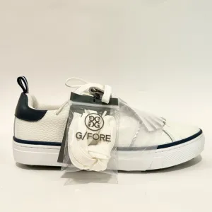 NWT G/Fore Kiltie Disruptor Spikeless Golf Shoes Leather Sneakers White Navy, 11