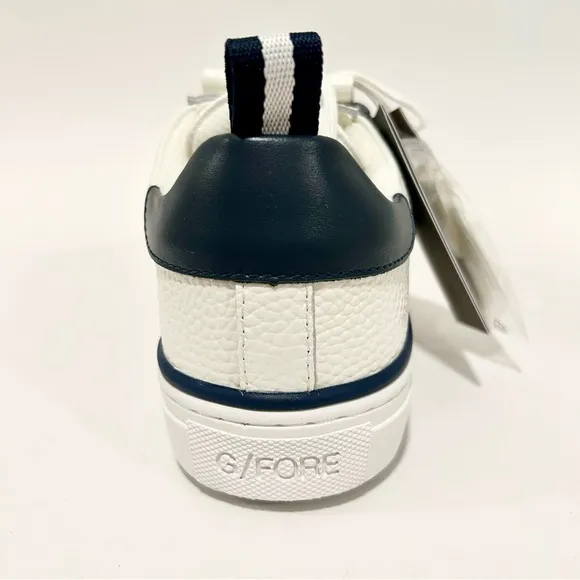 NWT G/Fore Kiltie Disruptor Spikeless Golf Shoes Leather Sneakers White Navy, 11