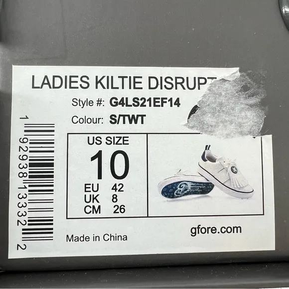 NWT G/Fore Women's Kiltie Distruptor golf shoes sz 10