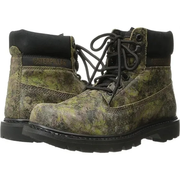 NWT Mens Size 9 Caterpillar Colorado Camo Work Hunting Leather Boots NEW