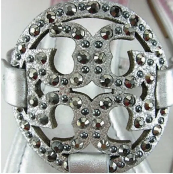 NWT Tory Burch Miller Crystal Sandals 7.5