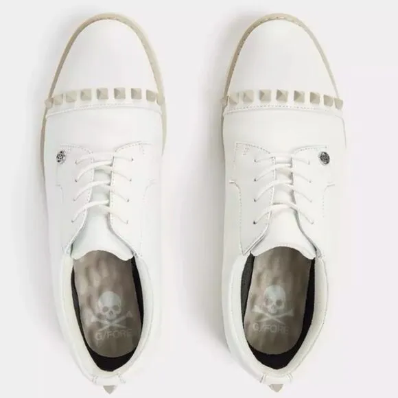 NWT Women’s G/Fore Gallivanter Leather Stud Cap Toe Golf Shoe size 8.5
