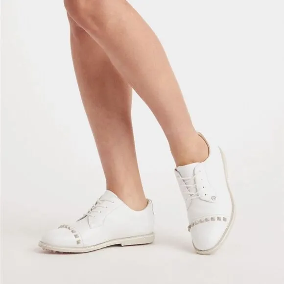 NWT Women’s G/Fore Gallivanter Leather Stud Cap Toe Golf Shoe size 8.5