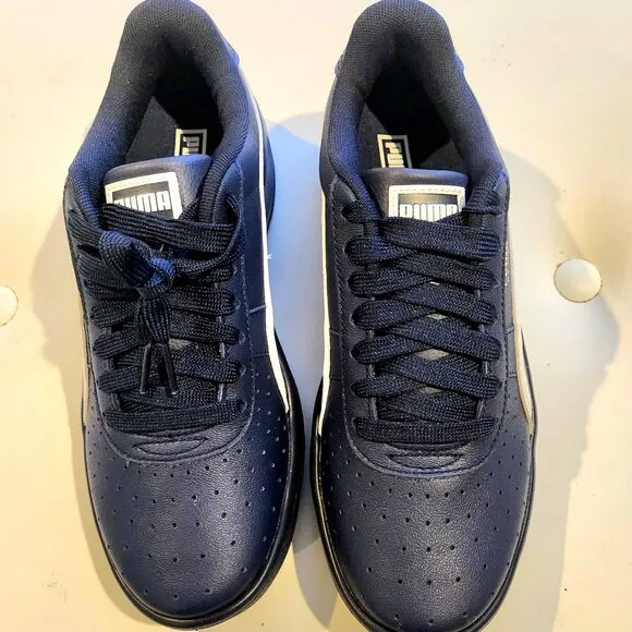 NWT Youth SZ 5.5 Women 7.5-8 Shoes Puma GV Tennis, Athletic Navy Blue Brand New!