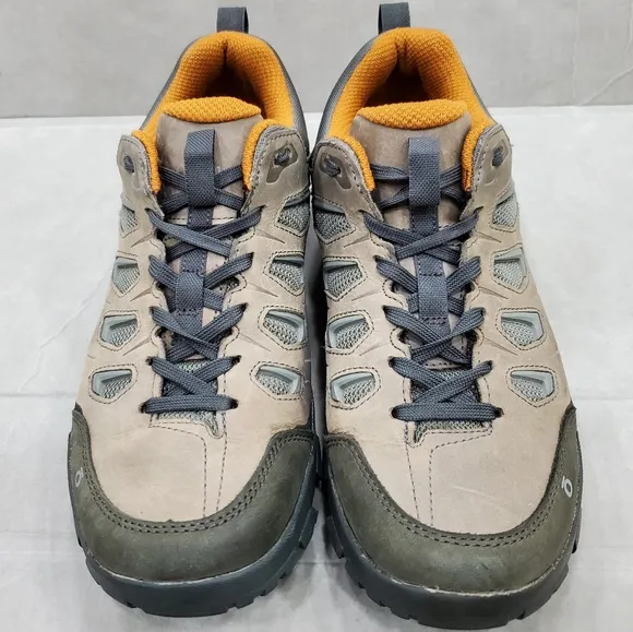 Oboz Sawtooth X Low Hiking Shoe men's 9.5 hazy gray oiled nubuck leather CORDURA