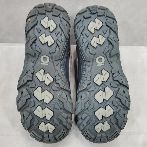 Oboz Sawtooth X Low Hiking Shoe men's 9.5 hazy gray oiled nubuck leather CORDURA