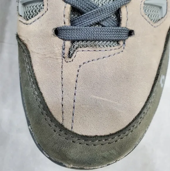 Oboz Sawtooth X Low Hiking Shoe men's 9.5 hazy gray oiled nubuck leather CORDURA