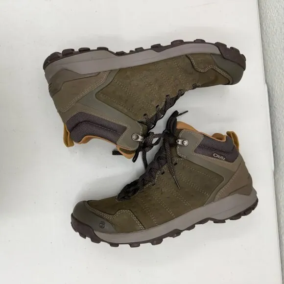 Oboz Sypes Mid Leather Lace Up Outdoor Hiking Boots Shoes Mens size 10