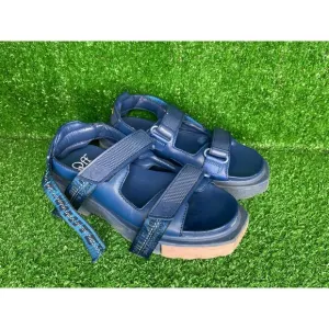 OFF-WHITE Trek Sponge Sole Sandals Blue Size 39 EU 9 US