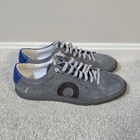 Oliver Cabell Low 1 Mens Size 13/EU 46 Gray Suede Casual Shoes Sneakers Italy