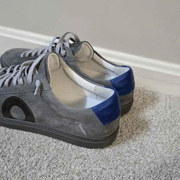 Oliver Cabell Low 1 Mens Size 13/EU 46 Gray Suede Casual Shoes Sneakers Italy