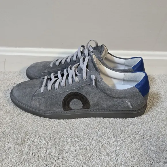 Oliver Cabell Low 1 Mens Size 13/EU 46 Gray Suede Casual Shoes Sneakers Italy