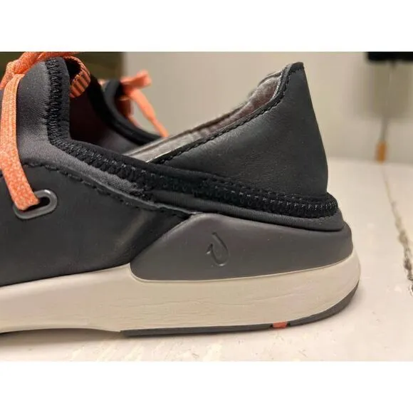 OluKai Women’s Miki Li’ Pavement/Black Quick-Drying Outdoor Shoes Size 11
