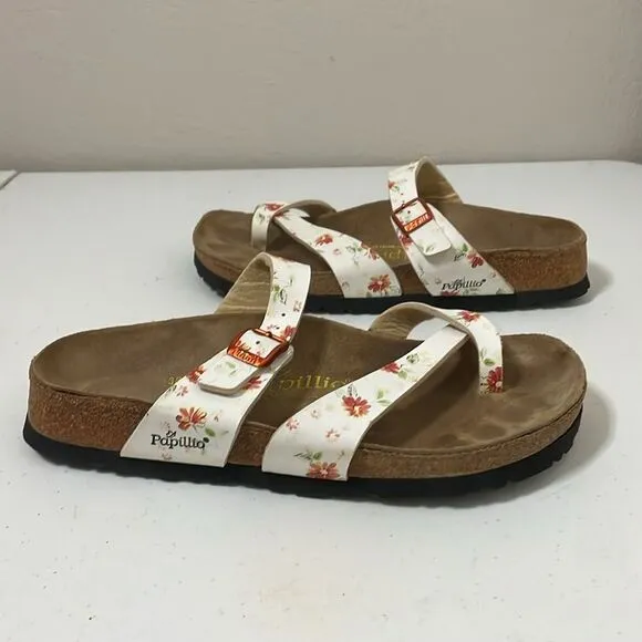 Papillio by Birkenstock Mayari Pink Floral Sandals Size 38 / 7 US