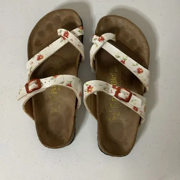 Papillio by Birkenstock Mayari Pink Floral Sandals Size 38 / 7 US