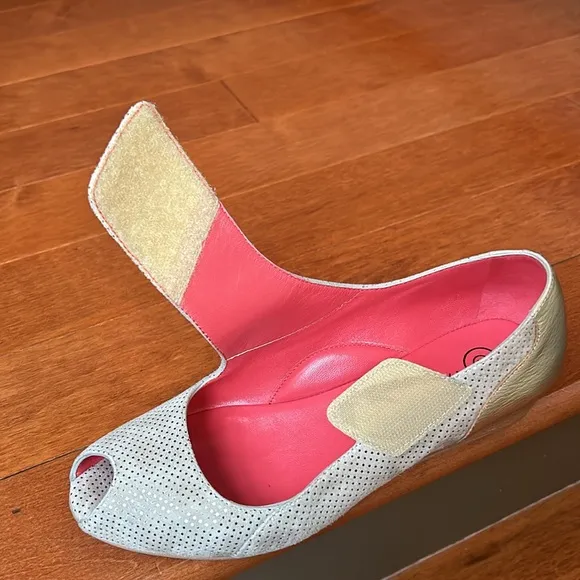 Pas De Rouge Franca Women's Beige Shoes Made In Italy Size…36.5