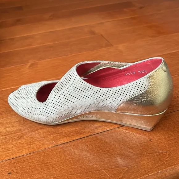 Pas De Rouge Franca Women's Beige Shoes Made In Italy Size…36.5