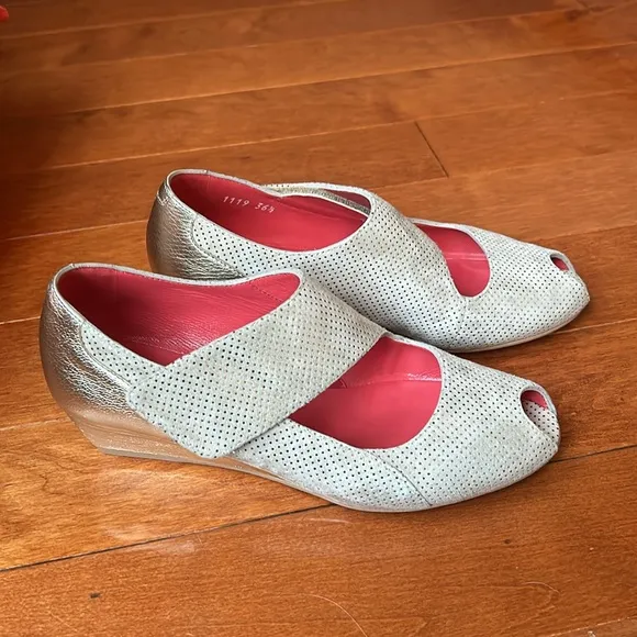 Pas De Rouge Franca Women's Beige Shoes Made In Italy Size…36.5