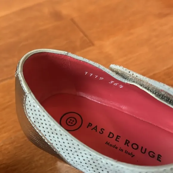 Pas De Rouge Franca Women's Beige Shoes Made In Italy Size…36.5