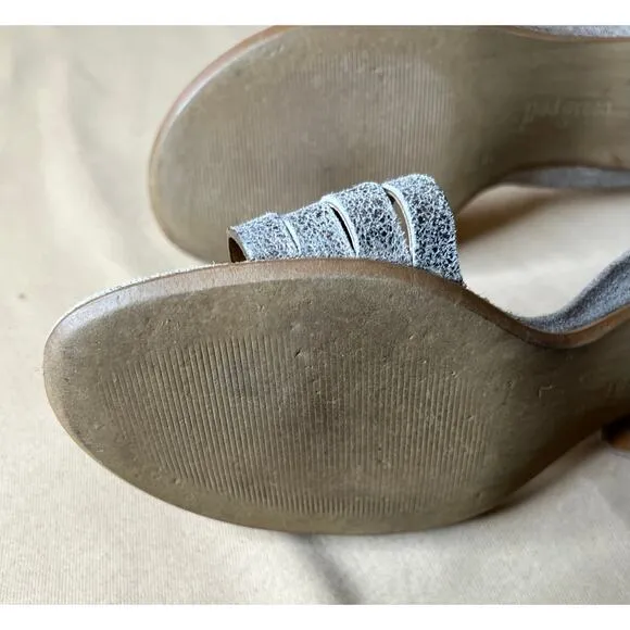Paul Green Coco Smoke Metallic Sandals UK7 9.5 US