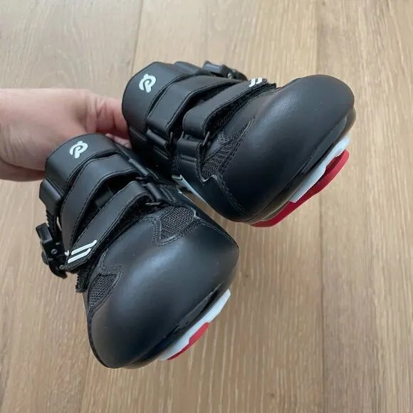Peloton Cycling Shoes 38 Women 7 Black Red Cleats White Box PL-SH-B-38