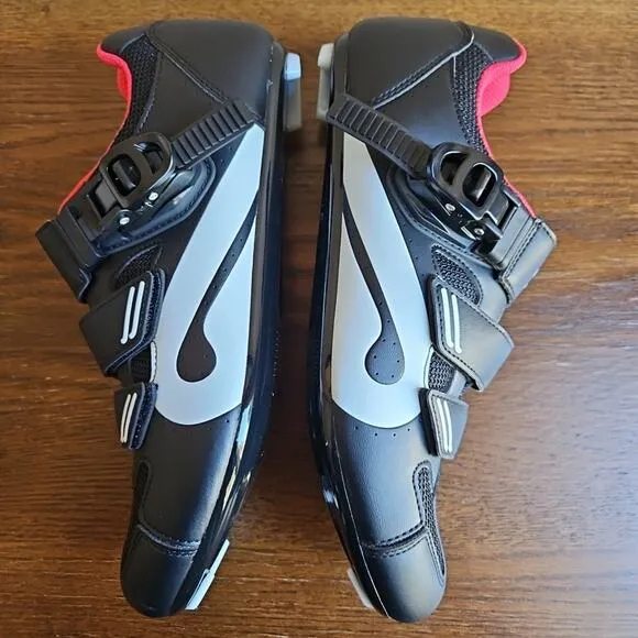 Peloton Cycling Shoes EUR 41 Womens Size 10 Black w/ Cleats Bicycle Indoor