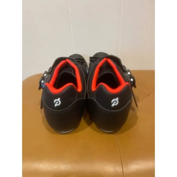 Peloton Mens Cycling Shoes Indoor Exercise ClipIn Black Red White Size 45 US 11