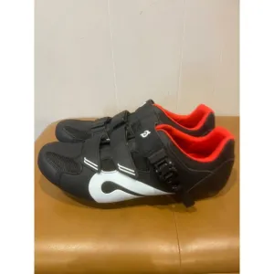 Peloton Mens Cycling Shoes Indoor Exercise ClipIn Black Red White Size 45 US 11