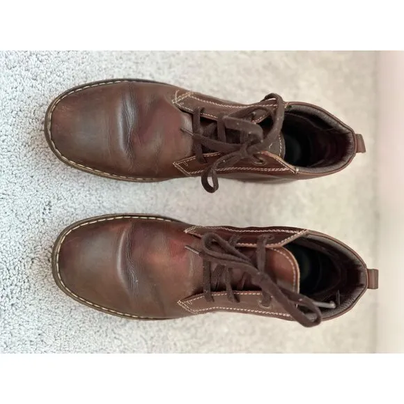 Pikolinos Mens Size 42/ US 8.5-9 Brown Leather Lace Up Ankle Boots Shoes