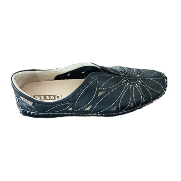 Pikolinos Naturally Good Black Leather Loafer Slip On Shoes Women's Sz 10 In Box