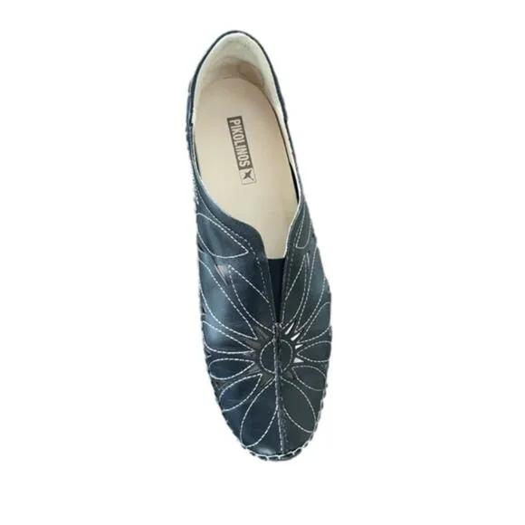 Pikolinos Naturally Good Black Leather Loafer Slip On Shoes Women's Sz 10 In Box