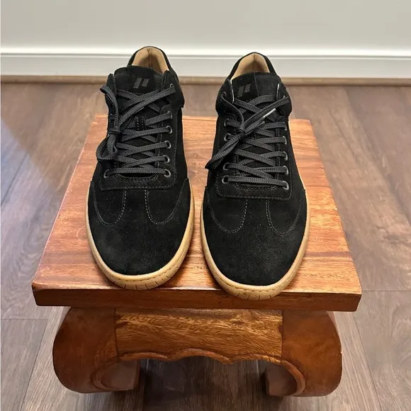 Piloti Shift Asphalt Driving Shoes in Black Italian Suede, Size 11 US